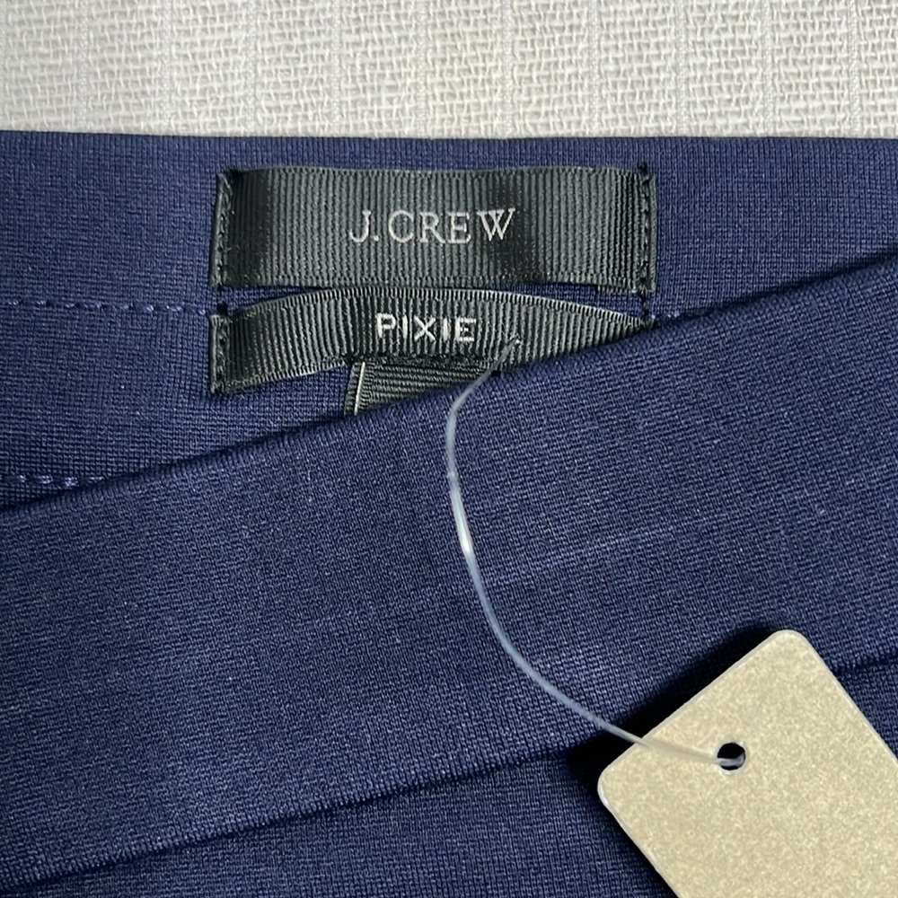 J.Crew Black Label Pixie Ponte Stretch Pants Size L NWT Navy Blue - Picture 4 of 12